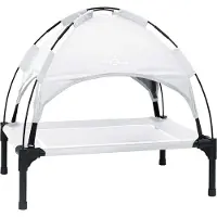 Syfax Lit pour Chien Gris Argenté 63 x 49,5 x 60 cm Acier