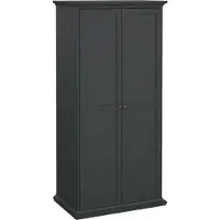 Tvilum Paris Armoire 2 portes Gris mat