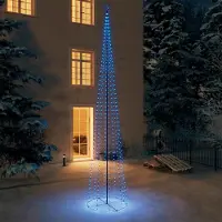 The Living Store Sapin de Noël en forme de cône 752 LED Deko Bleu 160x500 cm