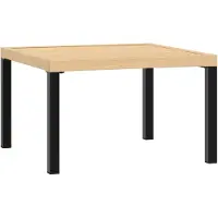 Syfax Table basse de jardin noir 65x65x40 cm aluminium