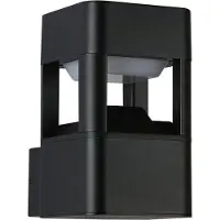 ITALUX Applique d'extérieur moderne LED 10W couleur chaude noir sablé IP54 NUTRI