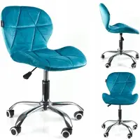 Sonstiges Chaise de bureau en velours Chaise pivotante Chaise de bureau Fauteuil de direction Chaise d'ordinateur