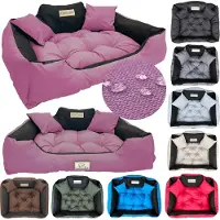 AIO Factory Lit pour chien KINGDOG parc 55x45 cm personnalisé imperméable rose