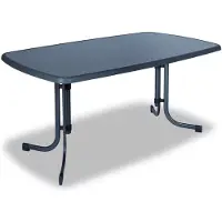 Dajar Table de jardin en métal PIZARRA 150 x 90 cm