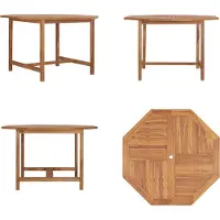 vidaXL Table à manger de jardin 110x110x75 cm teck massif - Table à manger de jardin - Table à manger de jardin en bois - Table à manger de jardin en bois massif