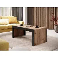 Mirjan 24 Table basse LINARES – chêne wotan / noir
