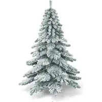StarTech.com Sapin de Noël artificiel - Sapin - Enneigé - 180 cm - Support métallique - 657 pointes en PVC