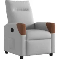 Syfax Fauteuil inclinable gris nuage tissu