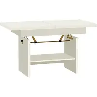 Mirjan 24 Table basse extensible et relevable ALEK – blanc alpin