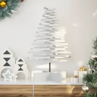 Prolenta Maison Exclusive - Sapin de Noël à décorer Blanc 80 cm Bois massif Pin
