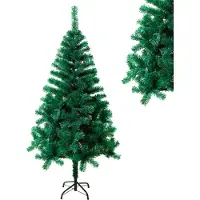 XMTECH 150CM Arbre de Noël artificiel Sapin de Noël Vert Aiguilles PVC Arbre artificiel de décoration avec support métallique