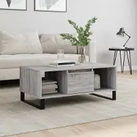 Prolenta Maison Exclusive - Table basse gris Sonoma 90x50x36,5 cm Matériau dérivé du bois