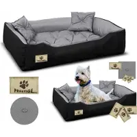AIO Factory Lit pour chien PRESTIGE parc 145x115 cm imperméable gris