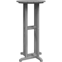 Syfax Table de bar Gris clair 55 x 55 x 107 cm Polyéthylène