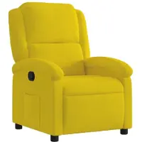 Syfax Fauteuil inclinable jaune velours