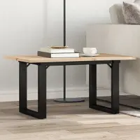 Prolenta Maison Exclusive - Table basse cadre en O 80x50x40 cm bois de pin massif et acier