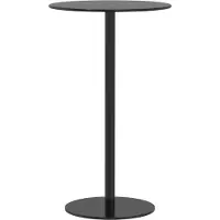 Syfax Table de jardin ronde noir Ø60x105 cm acier