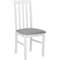 Mirjan 24 Chaise de salle à manger rembourrée EDON 12 - blanc / gris