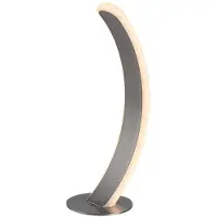Rabalux 74196 Lampe de table Jarnelle LED 12, métal et plastique, finition chrome satiné