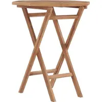 Syfax Table pliable de jardin 60x60x75 cm Bois de teck solide