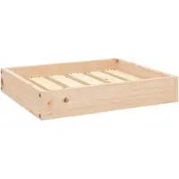 Syfax Lit pour chien 51,5x44x9 cm Bois de pin solide