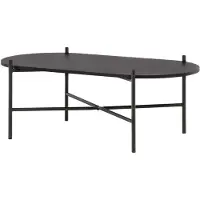 Furnlux Classic FURNLUX Table basse Pueblo Black 60cm / Hauptfarbe : Schwarz / Abmessungen : 60 x 120 x 45 cm