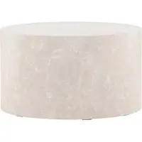 Furnlux Classic FURNLUX Table basse York Marble Grey 80cm / Hauptfarbe : Grau / Abmessungen : 80 x 80 x 45 cm