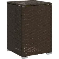 Syfax Table de couverture de bouteille de propane marron 40x40x60 cm