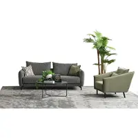 AEA Ensemble Canapé trois places Fauteuil Canapé en tissu Set 3+1 JVmoebel