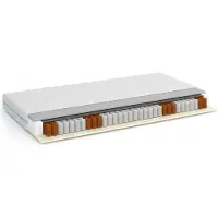 Furnlux Classic FURNLUX Matelas à ressorts Oslo White 90x200cm / Hauptfarbe : Weiß / Abmessungen : 90 x 200 x 18 cm