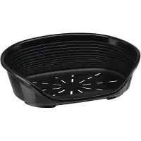 Ferplast Panier Chien, Siesta Deluxe Taille 6, 70.5x52x23 cm, Plastique, Noir,