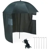Northix Parapluie de pêche avec panneau latéral