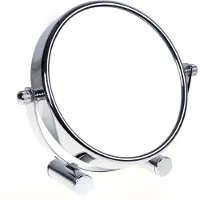 Sonstiges Miroir cosmétique pivotant à 360° sur pied, grossissement 10x Argent