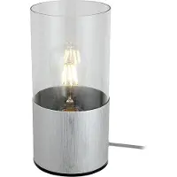 Rabalux Lampe de table moderne en aluminium brossé E27 Zelkova 3153