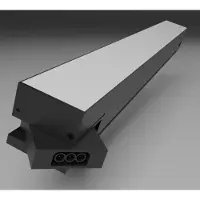 Silamp Suspension Linéaire 50W 120cm Noire CCT Interconnectable - 3000K/4000K/6000K