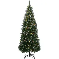 Syfax Sapin de Noël artificiel 150 LED 150 cm