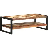vidaXL Table basse 120x60x40 cm Vieux bois massif - Table basse - Tables basses - Table basse en bois
