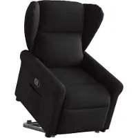 Syfax Fauteuil inclinable noir tissu