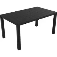 Toomax Table de jardin en plastique DAVIDE graphite