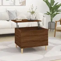 Prolenta Maison Exclusive - Table basse aspect chêne brun 60x44,5x45 cm Matériau dérivé du bois