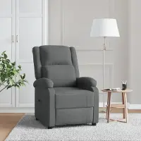 Prolenta Maison Exclusive - Fauteuil relax tissu gris foncé