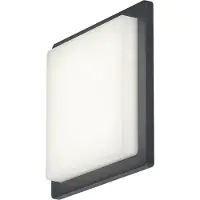 Rabalux 7204 Applique murale d'extérieur Ontario, 8 W, 4000 K, 730 lm, aluminium, blanc anthracite, blanc neutre, IP65, 18 x 18 cm