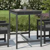 Prolenta Maison Exclusive - Table de jardin grise 121 x 82,5 x 110 cm en pin massif