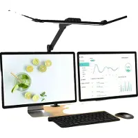 OEM Lampe de bureau, bras réglables, lumière LED à intensité variable, noir, 24w