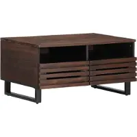 Prolenta Table basse exclusive - Bois massif de mangue, couleur marron, dimensions 80x55x40 cm