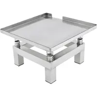 StarTech.com Table vibrante électrique pour béton - Table vibrante - Taille 35×35 cm - Max. 10 kg - Fréquence 3000-3600 tr/min - Acier inoxydable - Prise EU - Argent