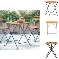 vidaXL Table de bistrot 55x54x71 cm Acacia massif - Tables de jardin