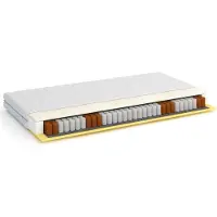Furnlux Classic FURNLUX Matelas à ressorts Oli White 90x190cm / Hauptfarbe : Weiß / Abmessungen : 90 x 190 x 18 cm