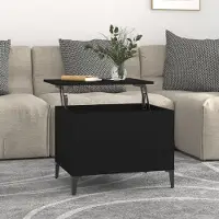 Prolenta Maison Exclusive - Table basse noire 60x44,5x45 cm Matériau dérivé du bois