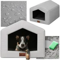 PillowPrim Niche pour chien à la maison R1 - 45x51x30 cm - Lit souple pour chien avec coussin - Lavable & Imperméable |